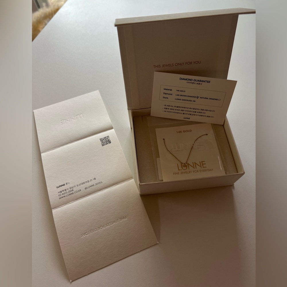 LUNNE (korean brand)
14K Diamond Essential Bezel Necklace (14K Gold) #LCN02 - Picture 6 of 15